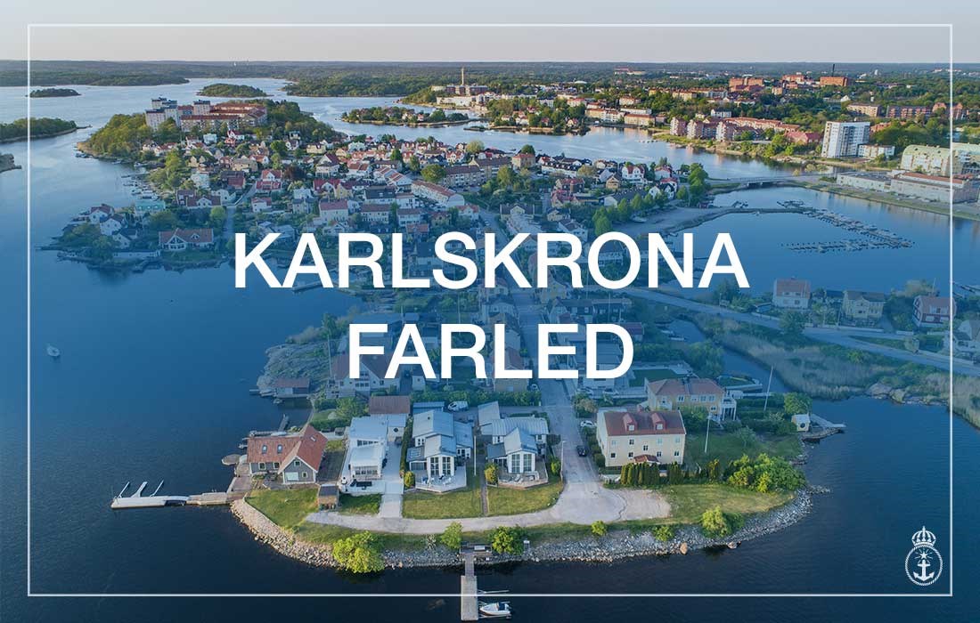 Sida som informerar om projektet Karlskrona hamn