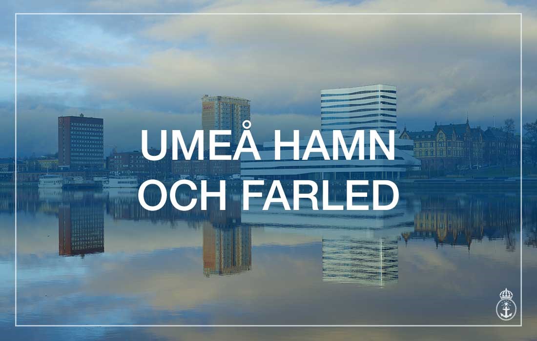 Sida som informerar om projektet Umeå hamn