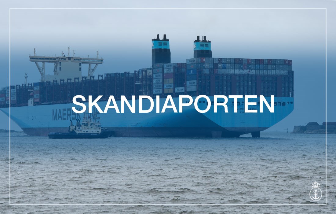Sida som informerar om projektet Skandiaporten