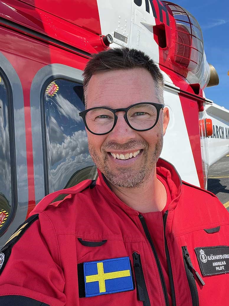 Porträtt på piloten andreas abramsson