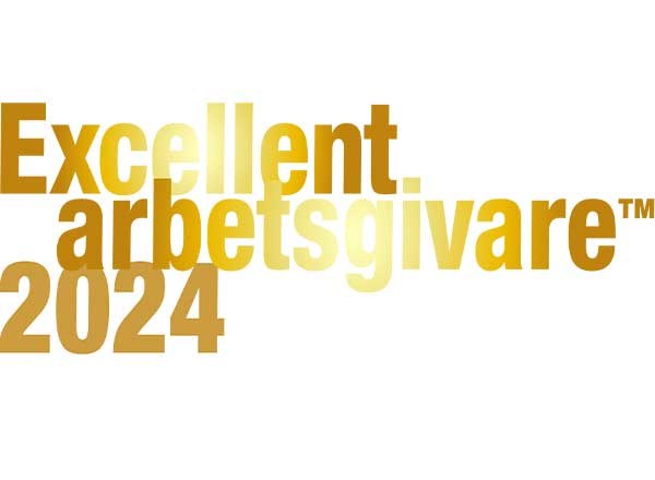 Emblem på priset Excellent arbetsgivare 2024