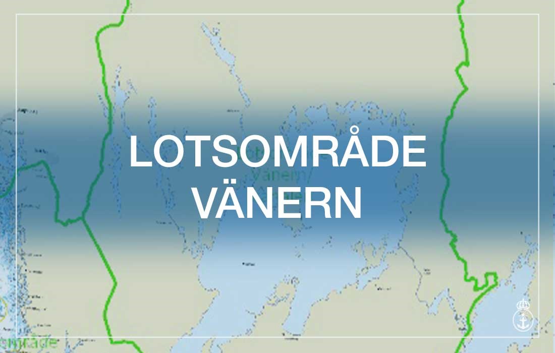 Karta över lotsområde Vänern.